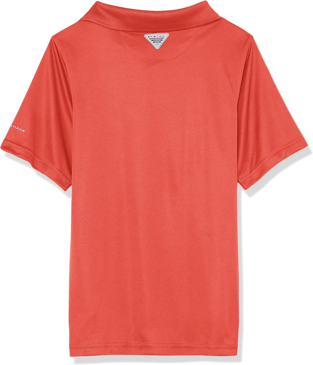 imageColumbia Boys Slack Tide PoloHiking ShirtSunset Red
