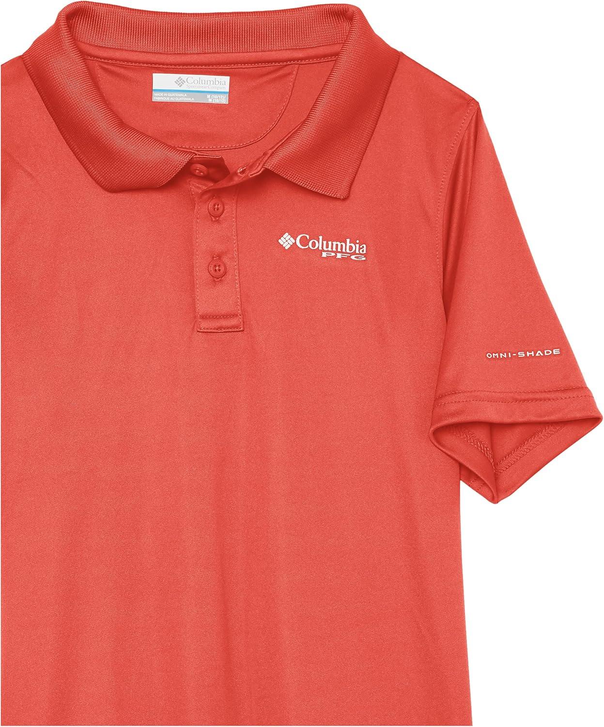 imageColumbia Boys Slack Tide PoloHiking ShirtSunset Red