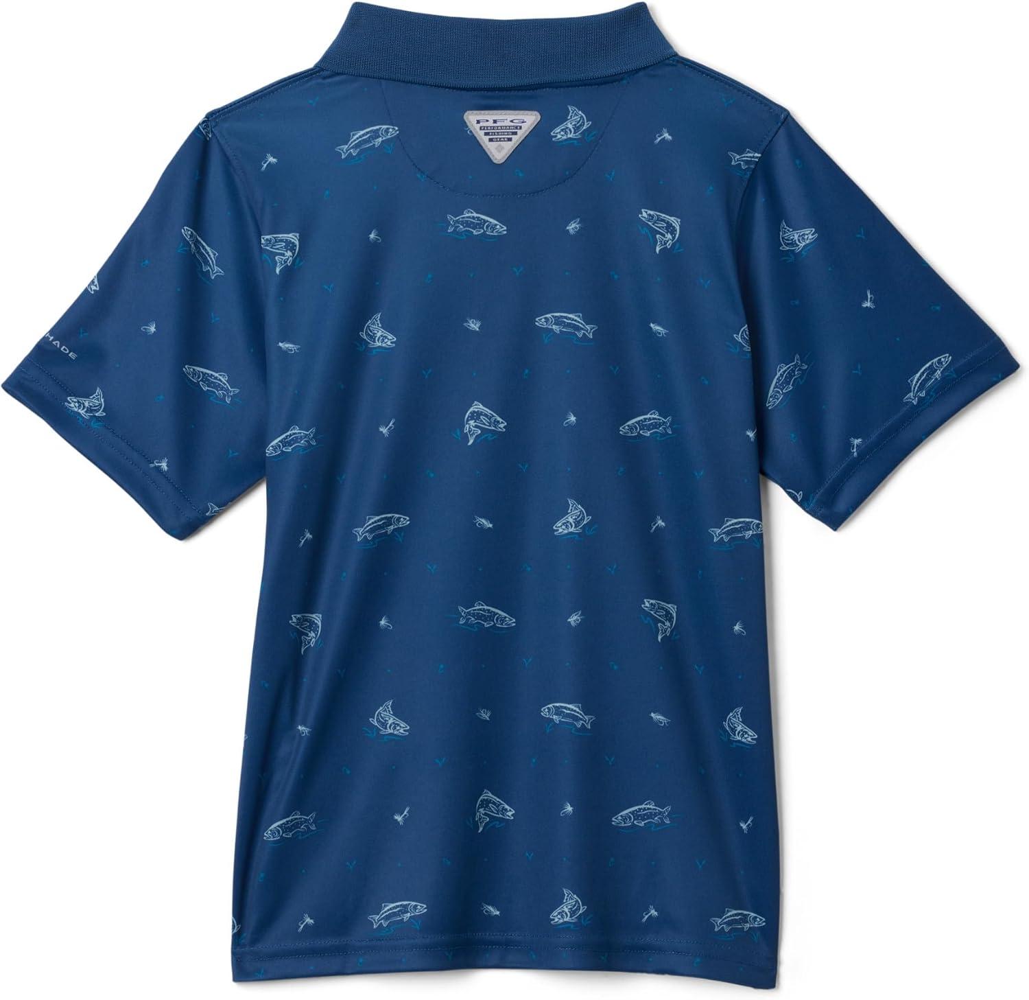 imageColumbia Boys Super Slack Tide PoloCarbon Troutopia