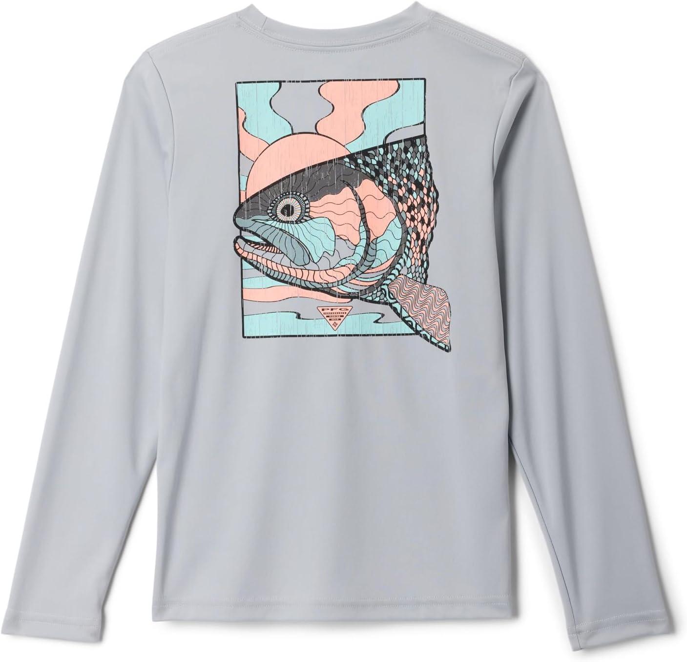 imageColumbia Boys Terminal Tackle PFG Fish Shine Long SleeveCool GreyTrout Shine