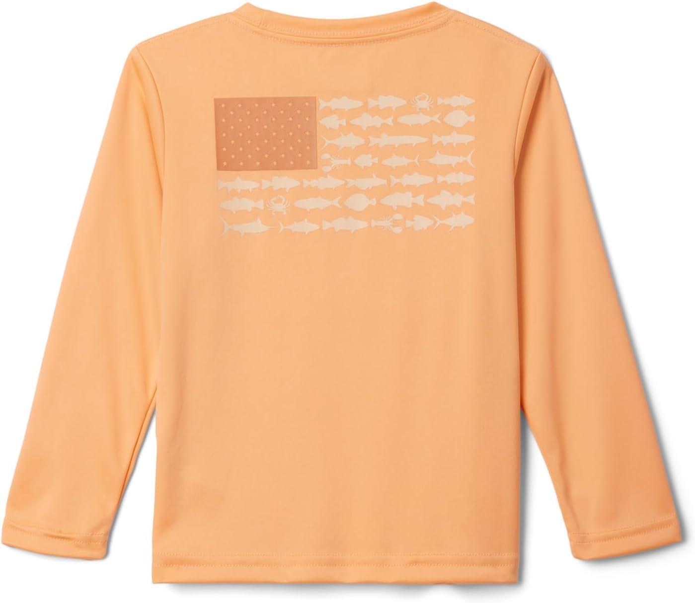 imageColumbia Boys Terminal Tackle PFG Triangle Logo Long SleeveBright Nectar Fish Flag Mid Atlantic