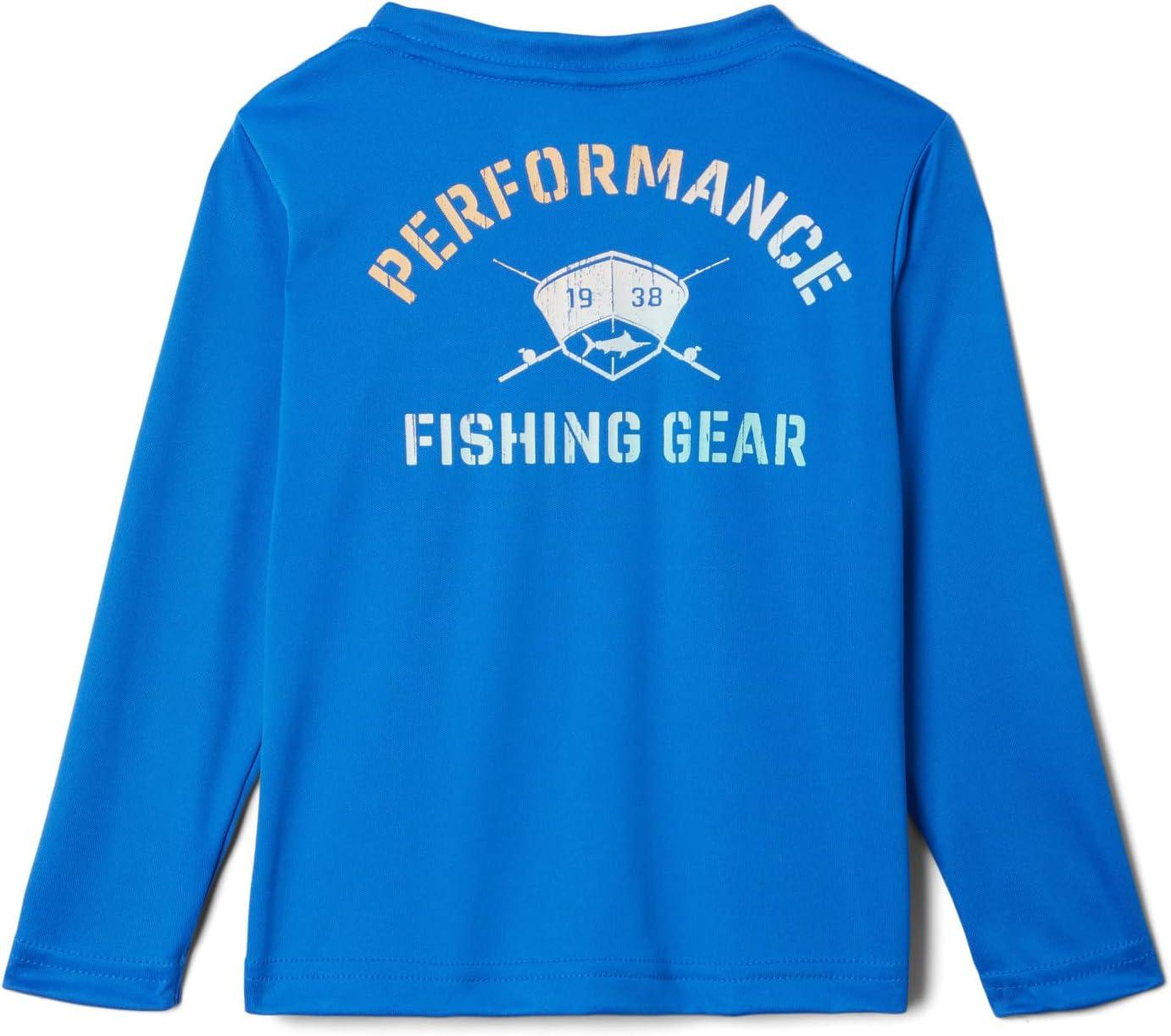 imageColumbia Boys Terminal Tackle PFG Triangle Logo Long SleeveVivid BlueHull Mark Marlin