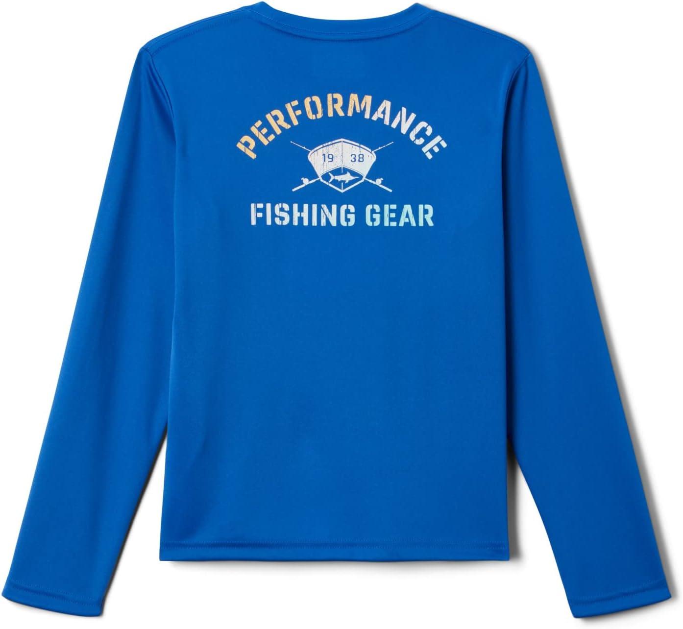 imageColumbia Boys Terminal Tackle PFG Triangle Logo Long SleeveVivid BlueHull Mark Marlin
