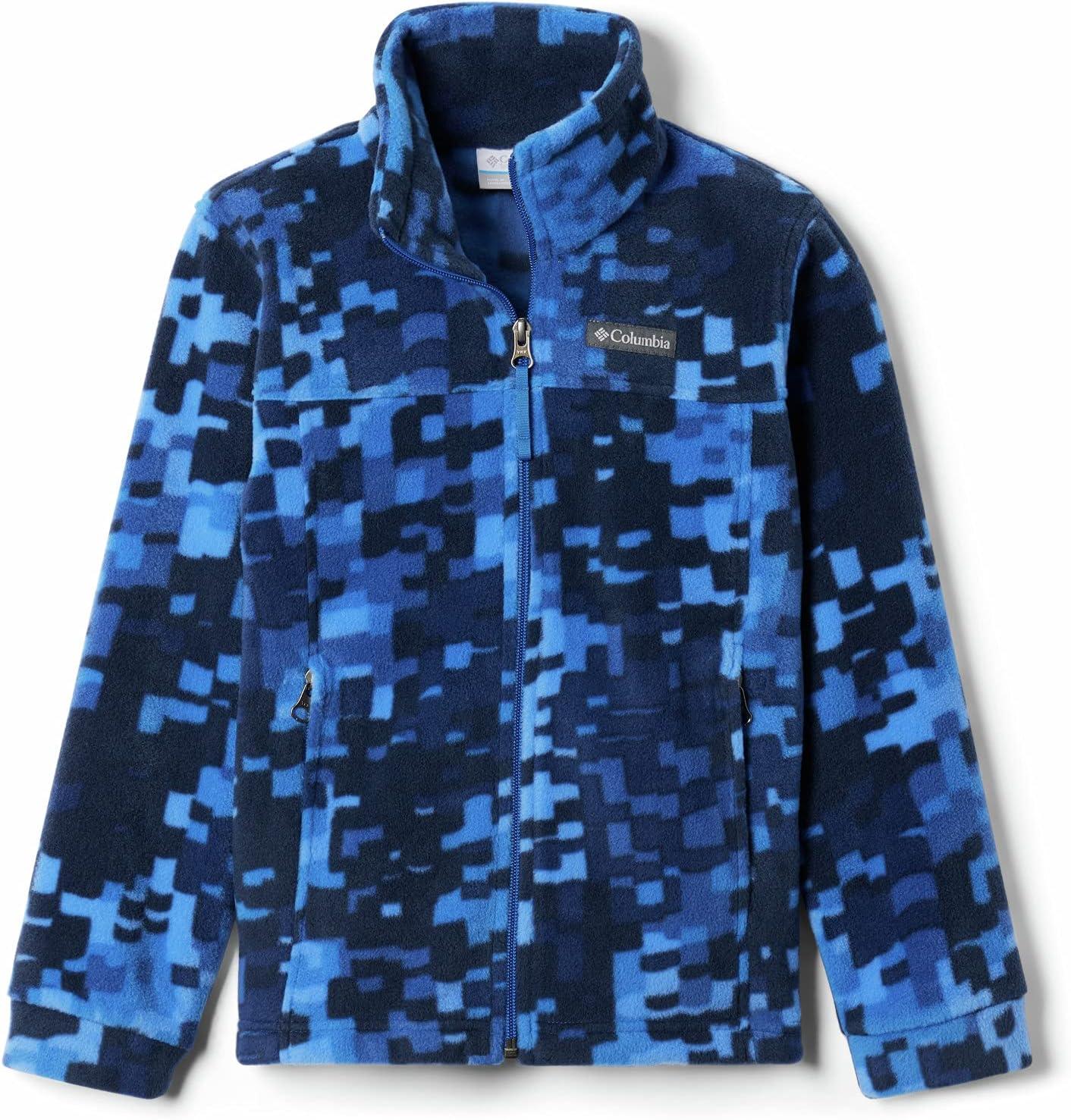 imageColumbia Boys Zing Fleece Jacket JacketBright Indigo Weave Print