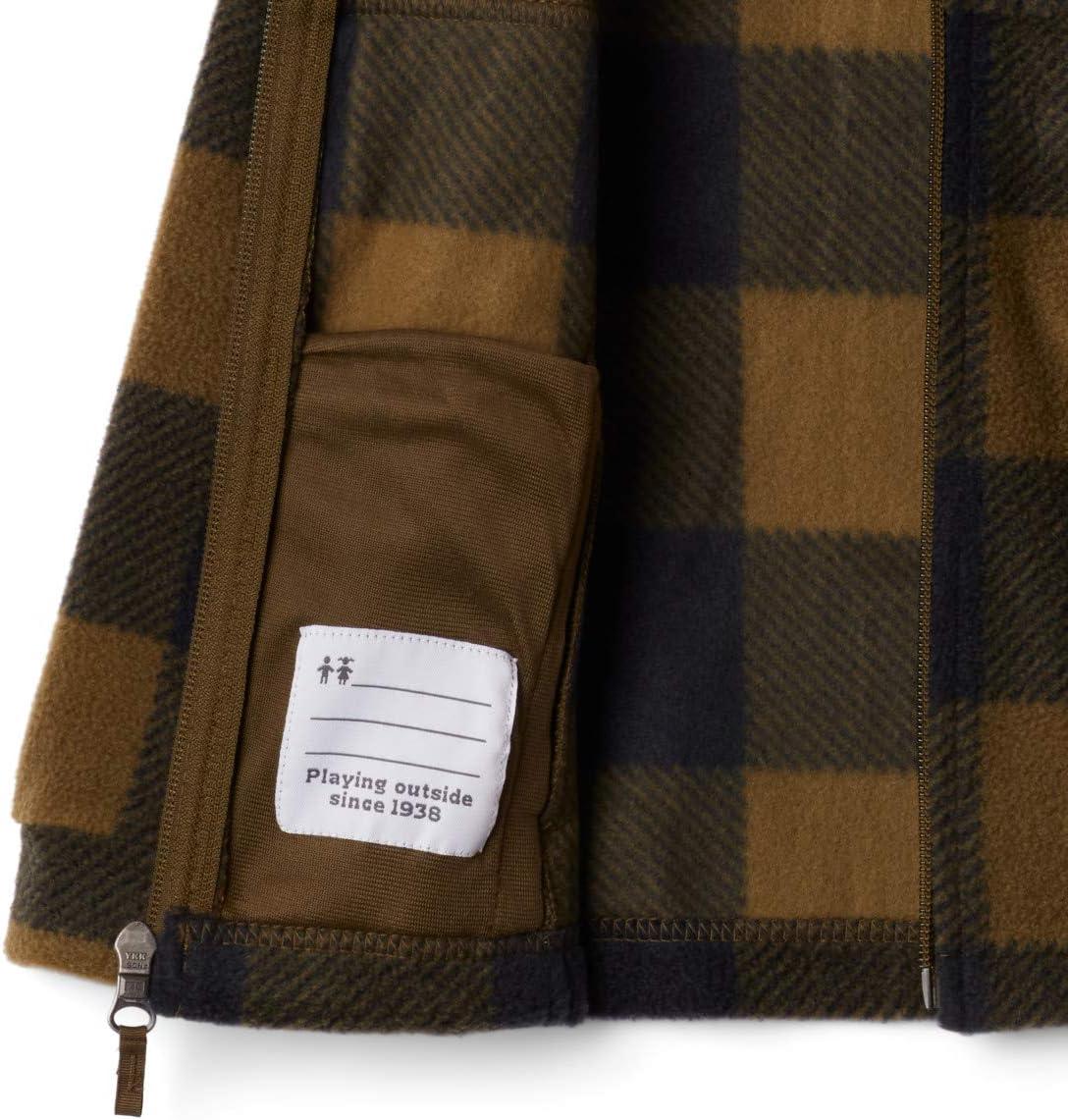 imageColumbia Boys Zing Fleece Jacket JacketNew Olive Check B Print