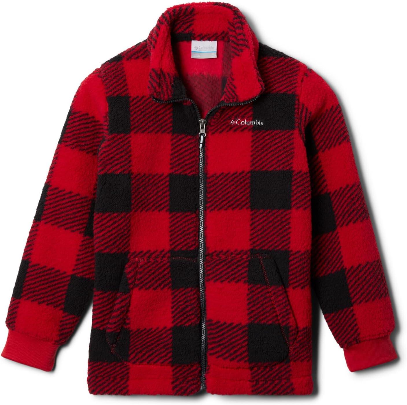 imageColumbia Unisex Baby Rugged Ridge II Sherpa Full ZipMountain Red Check