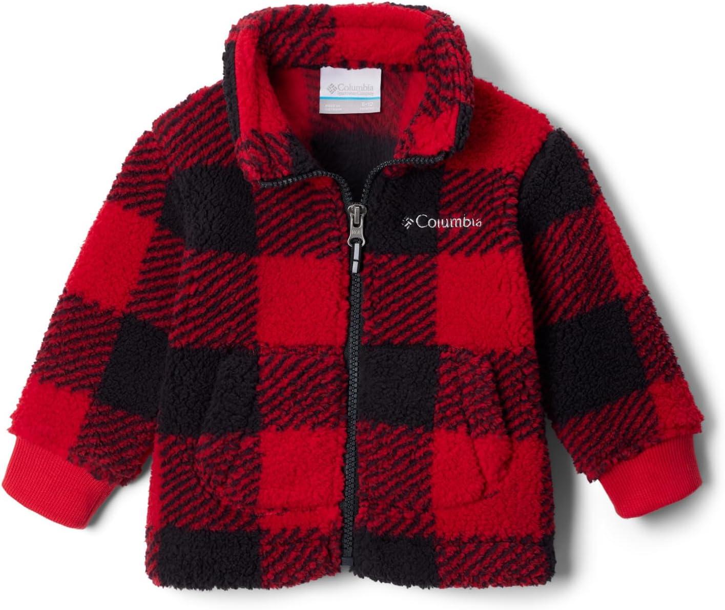 imageColumbia Unisex Baby Rugged Ridge II Sherpa Full ZipMountain Red Check