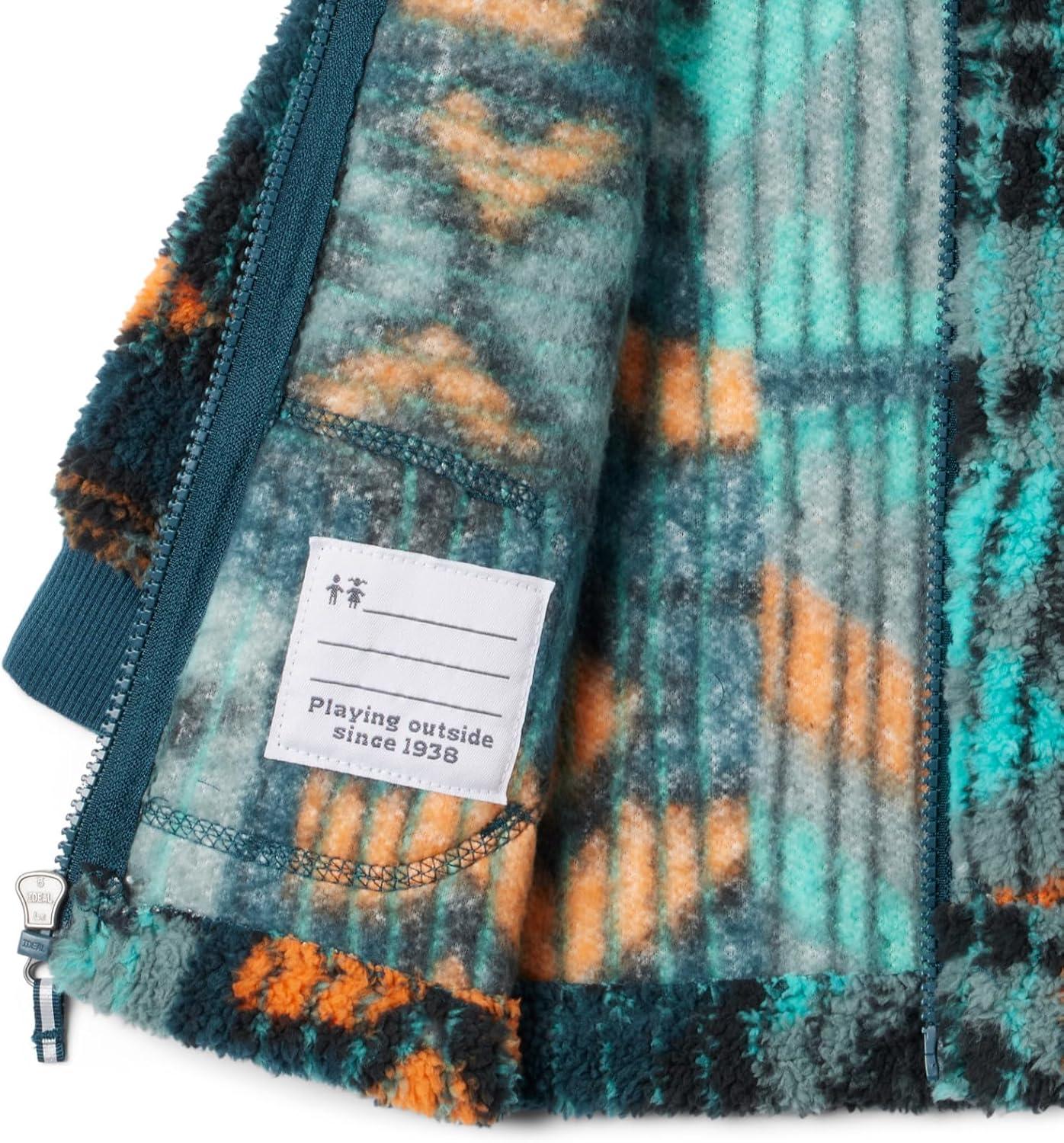 imageColumbia Unisex Baby Rugged Ridge II Sherpa Full ZipNight Wave Pathways