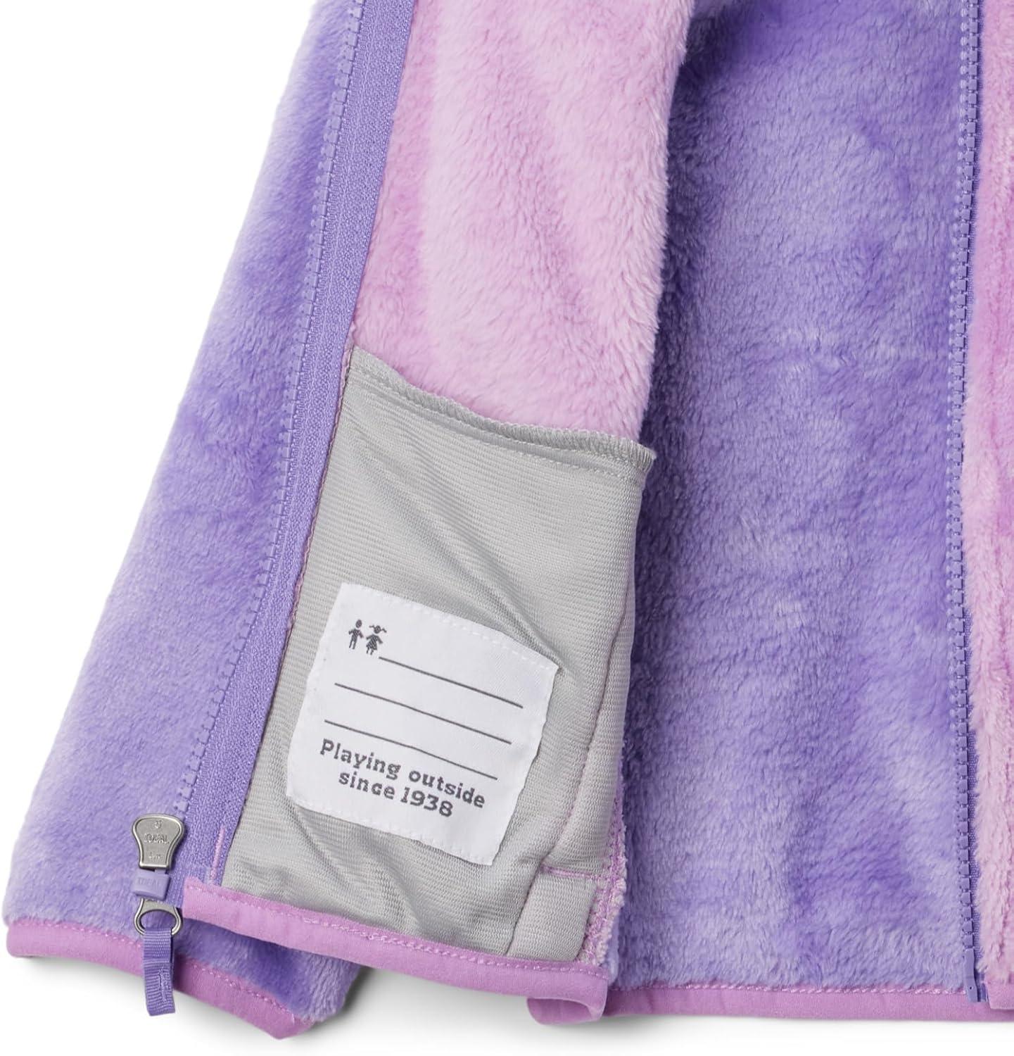 imageColumbia Unisexchild Foxy Baby Sherpa Full ZipPaisley Purple Gumdrop