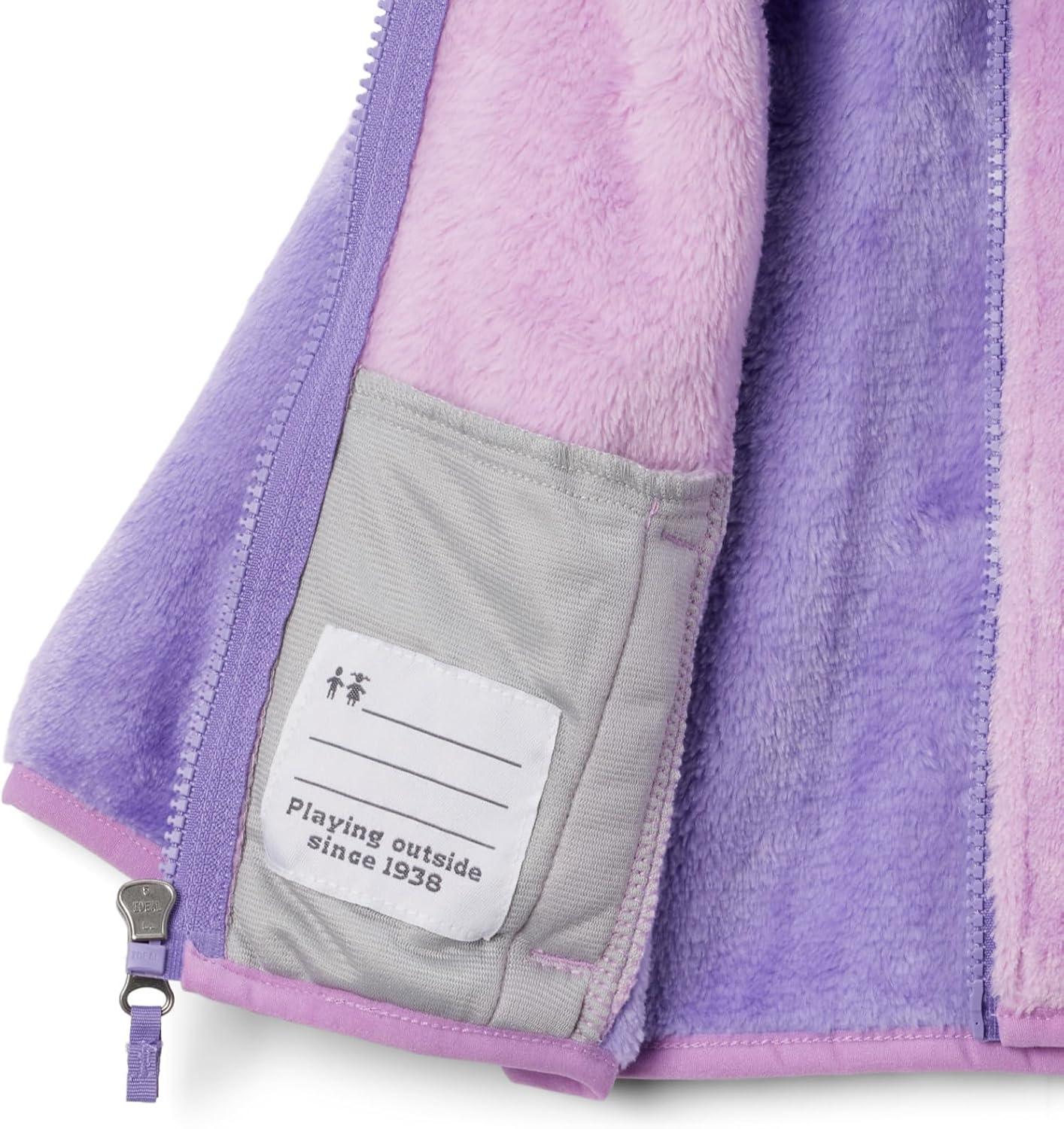 imageColumbia Unisexchild Foxy Baby Sherpa Full ZipPaisley Purple Gumdrop