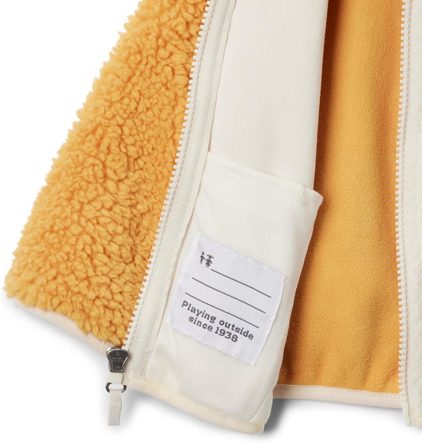 imageColumbia Unisexchild Foxy Baby Sherpa Full ZipRaw Honey Chalk
