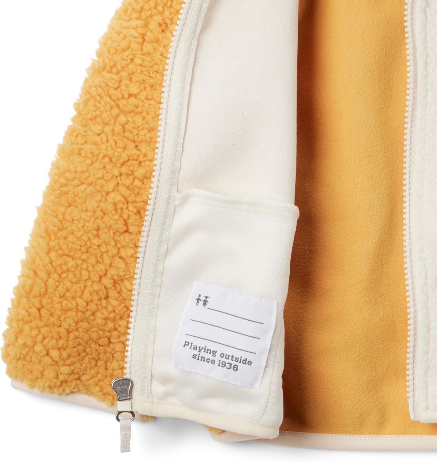 imageColumbia Unisexchild Foxy Baby Sherpa Full ZipRaw Honey Chalk