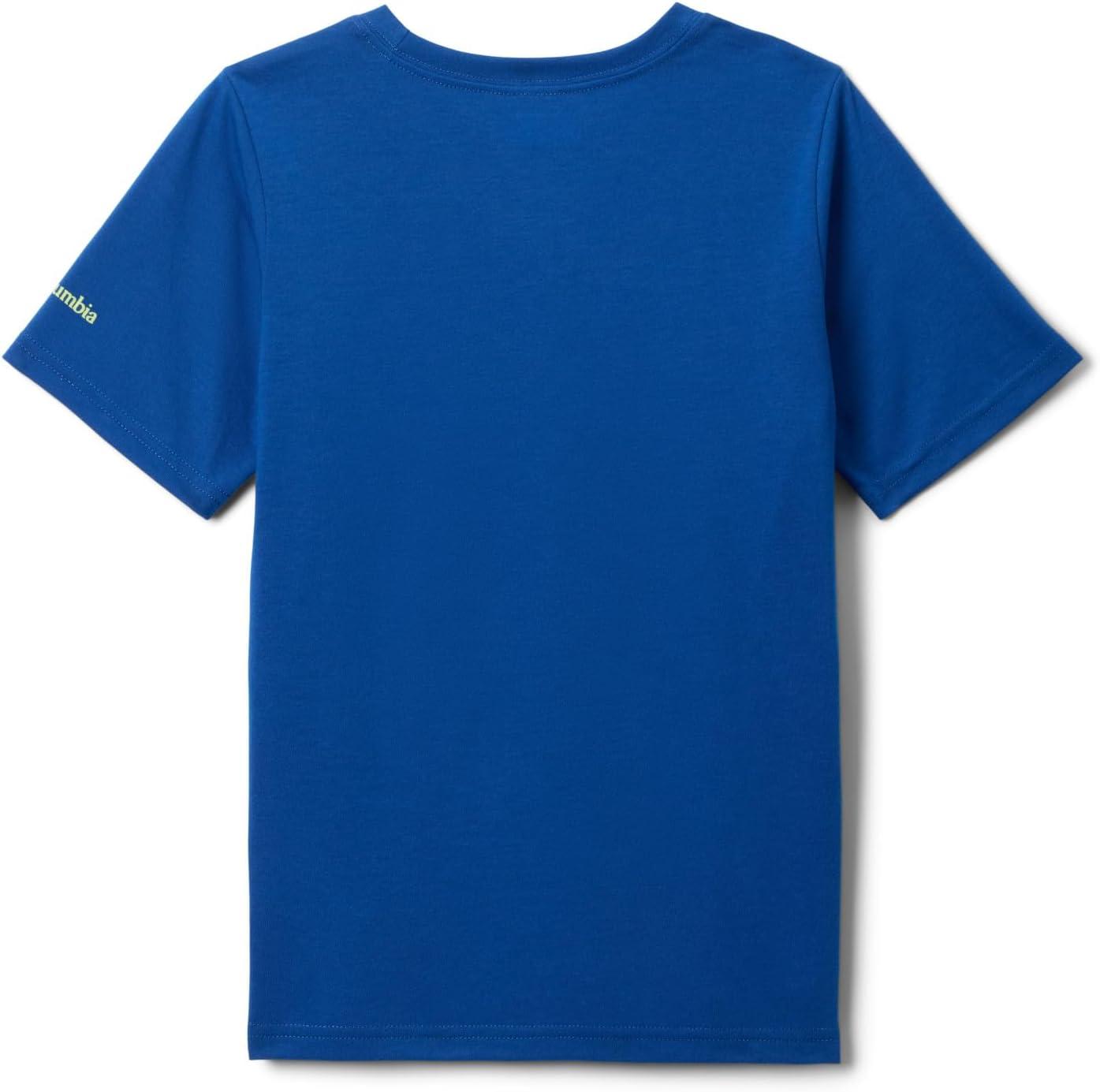 imageColumbia Youth La Poudre Pass Short Sleeve TShirt Mountain BlueFly Fish Fun XSmall