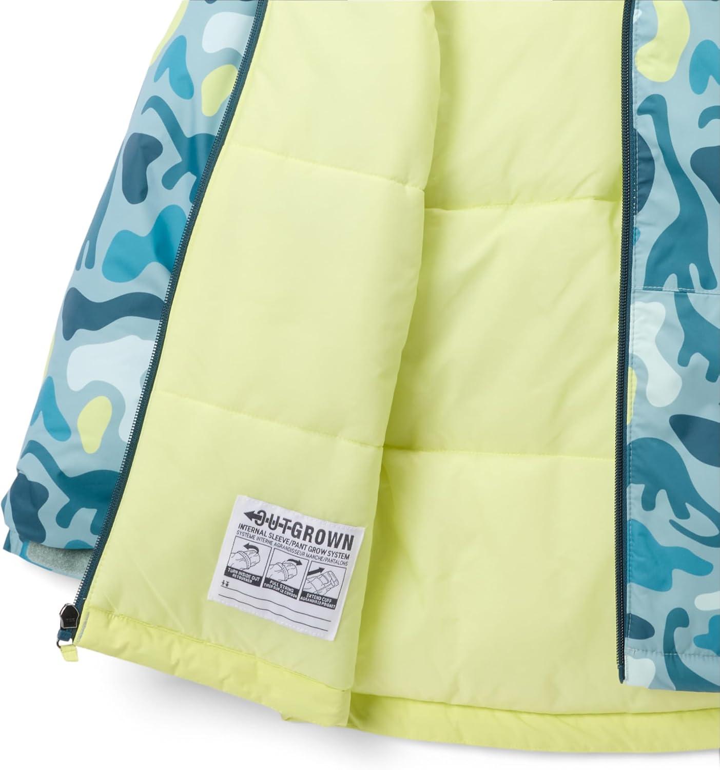 imageColumbia Youth Lightning Lift IV Printed JacketCrushed Blue DinoflaugeNeon Light