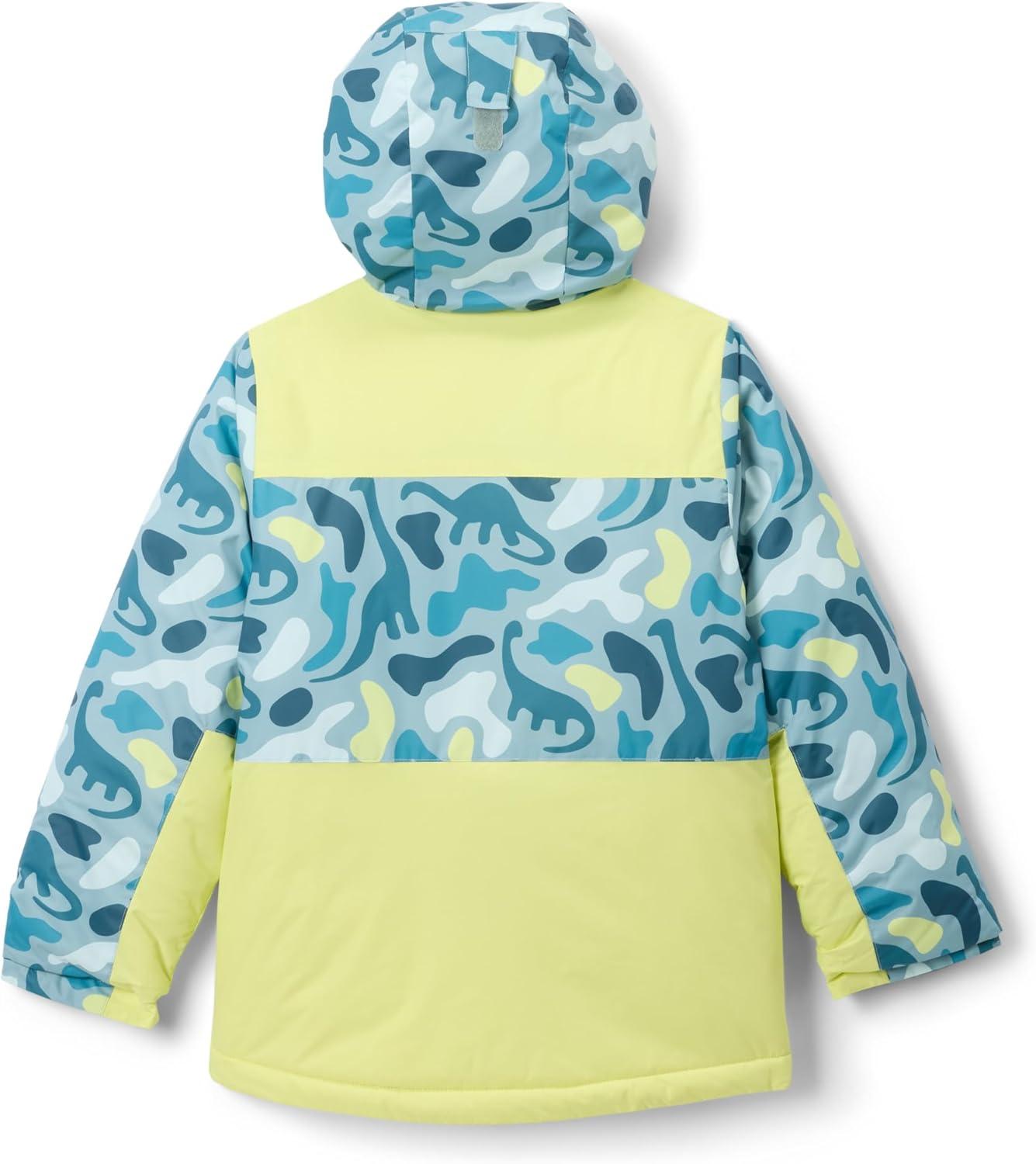 imageColumbia Youth Lightning Lift IV Printed JacketCrushed Blue DinoflaugeNeon Light
