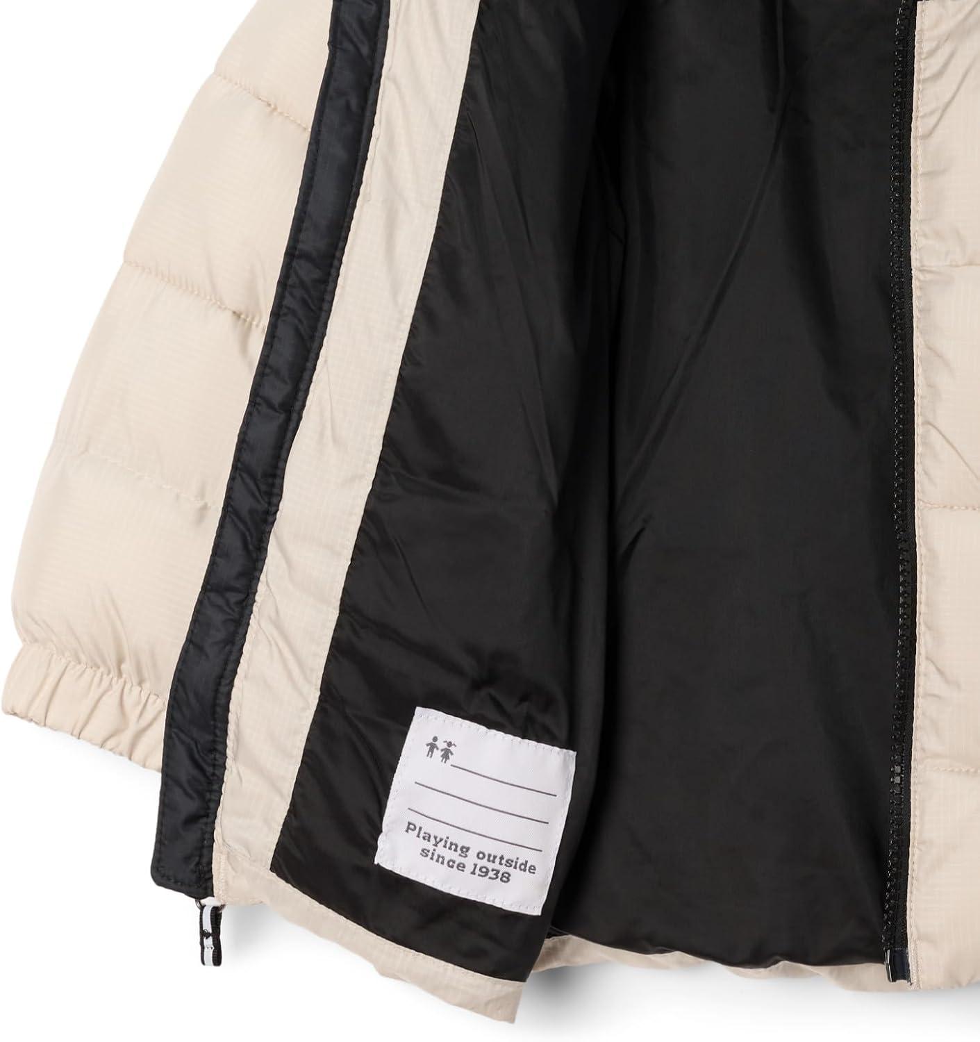 imageColumbia boys Puffect Hooded JacketDark StoneBlack