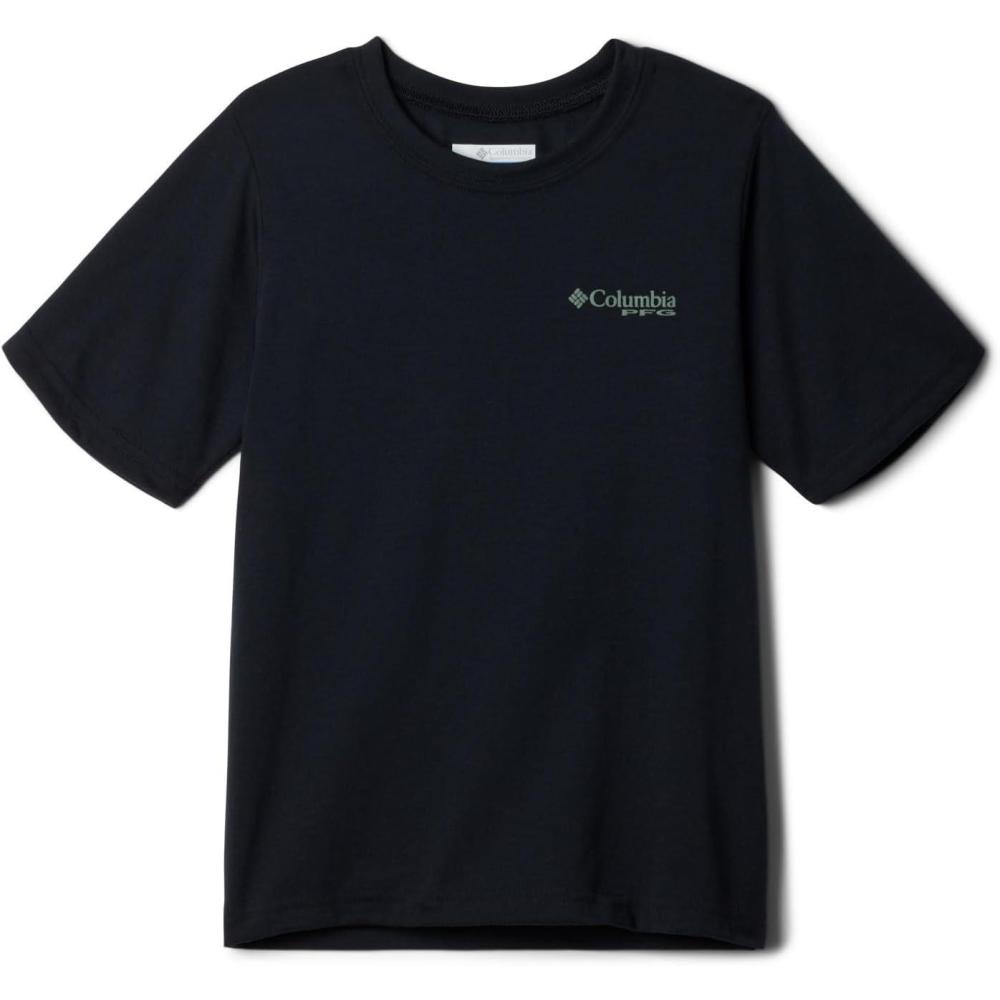 imageColumbia BabyBoys PFG Short Sleeve Graphic TeeBlackChompychomp