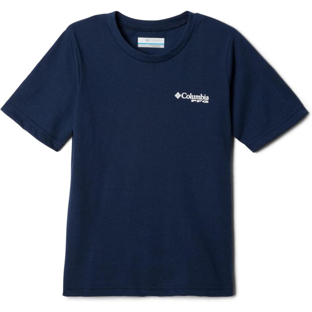 imageColumbia BabyBoys PFG Short Sleeve Graphic TeeCollegiate NavyPfg Triangle Graphic