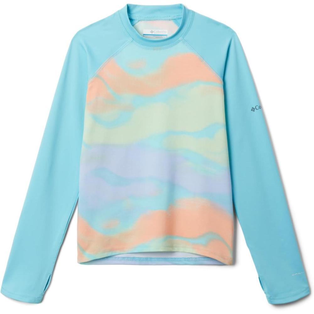 imageColumbia BabyBoys Sandy Shores Printed Long Sleeve SunguardAquamarine UndercurrentAquamarine