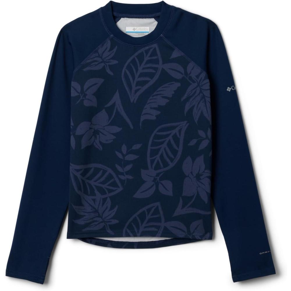 imageColumbia BabyBoys Sandy Shores Printed Long Sleeve SunguardColl Navy Pasteled TonalColl Navy