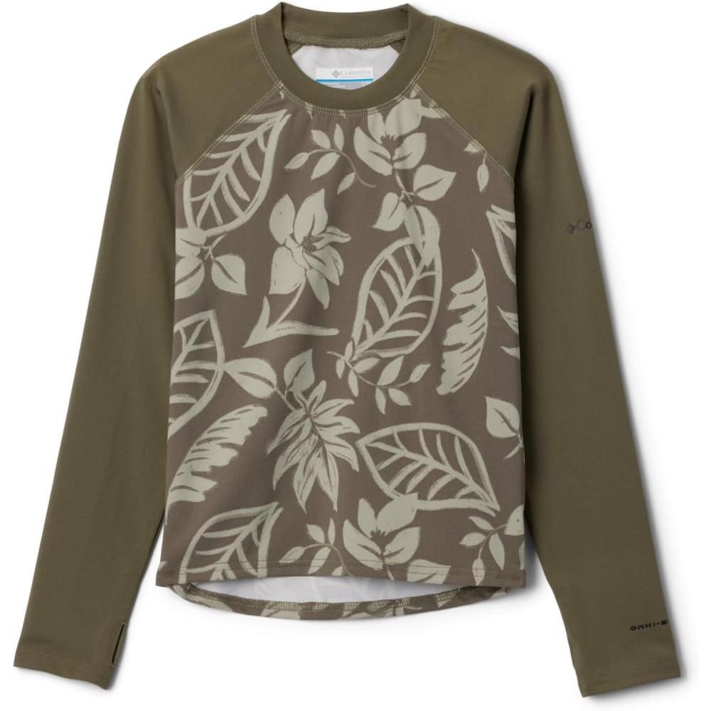 imageColumbia BabyBoys Sandy Shores Printed Long Sleeve SunguardStone Green Pasteled TonalStone Green