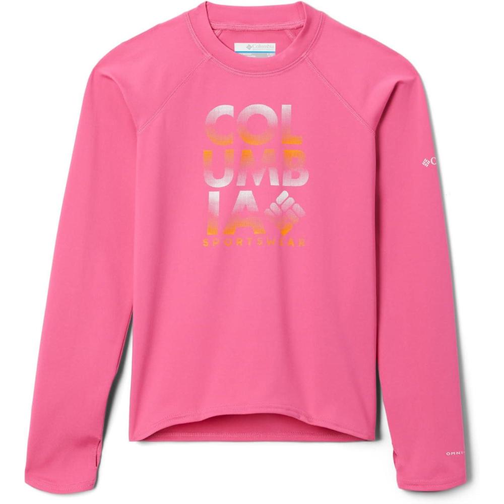 imageColumbia BabyBoys Sandy Shores Printed Long Sleeve SunguardWild Geranium