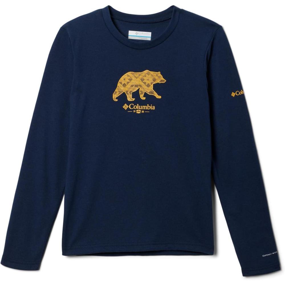 imageColumbia Boys La Poudre Pass Long Sleeve TeeCollegiate Navy Bearlycheckered Peaks
