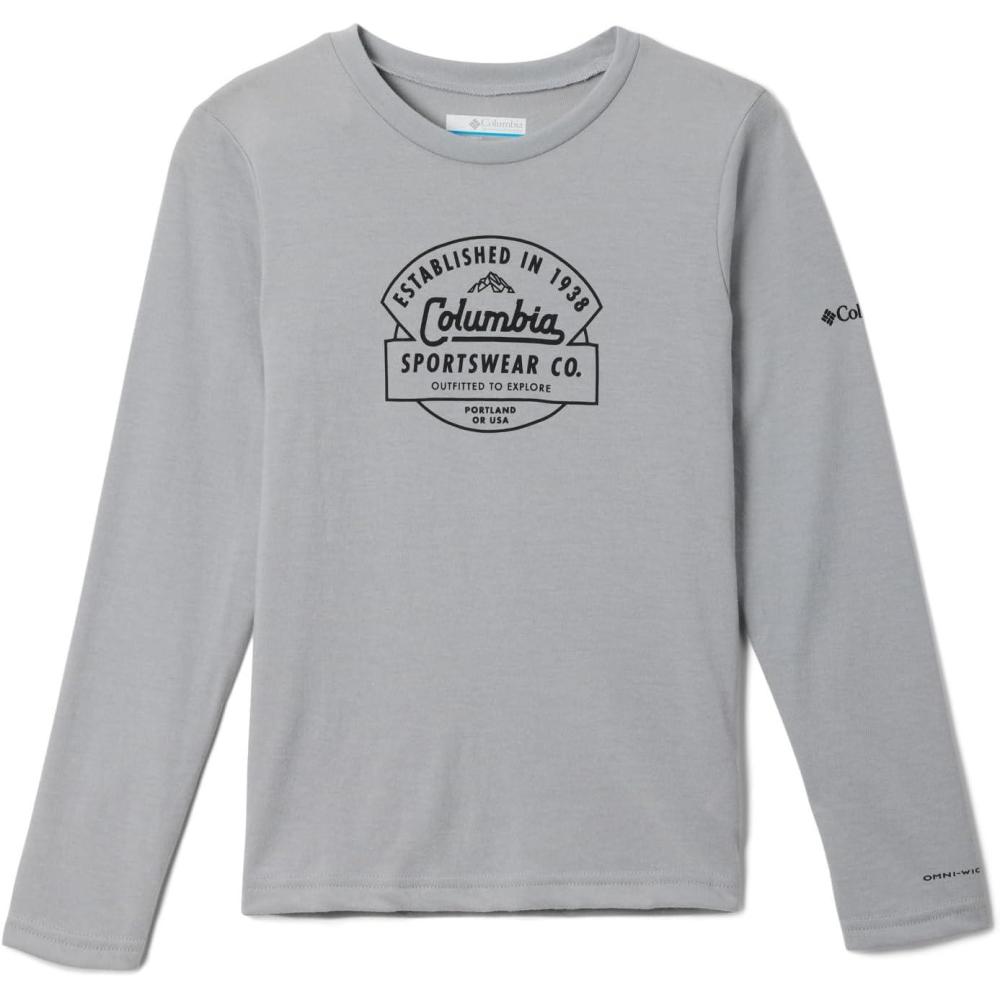 imageColumbia Boys La Poudre Pass Long Sleeve TeeColumbia Grey Csc Outfitted