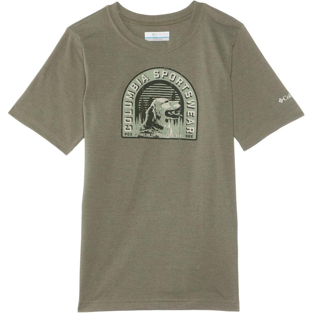 imageColumbia Boys La Poudre Pass Short Sleeve TeeStone GreenFurry Friend