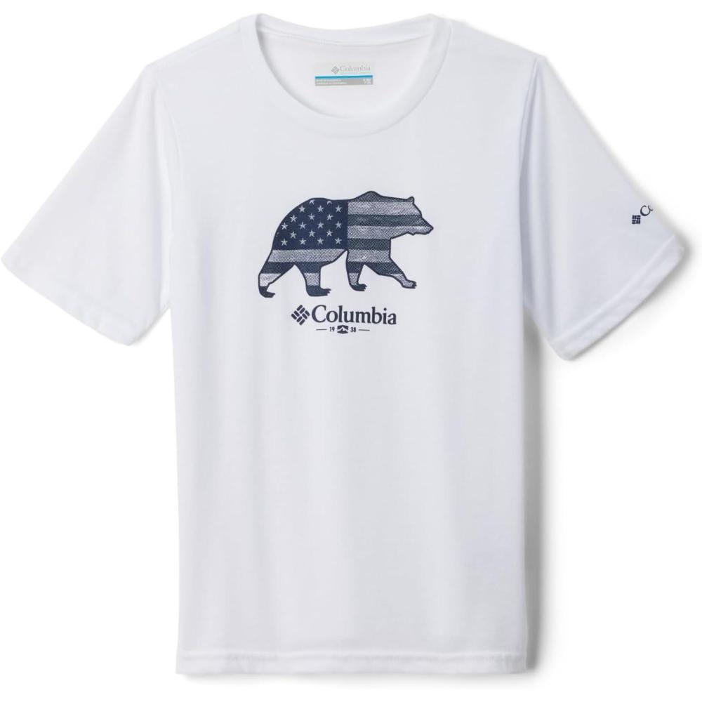 imageColumbia Boys La Poudre Pass Short Sleeve TeeWhite Abearica