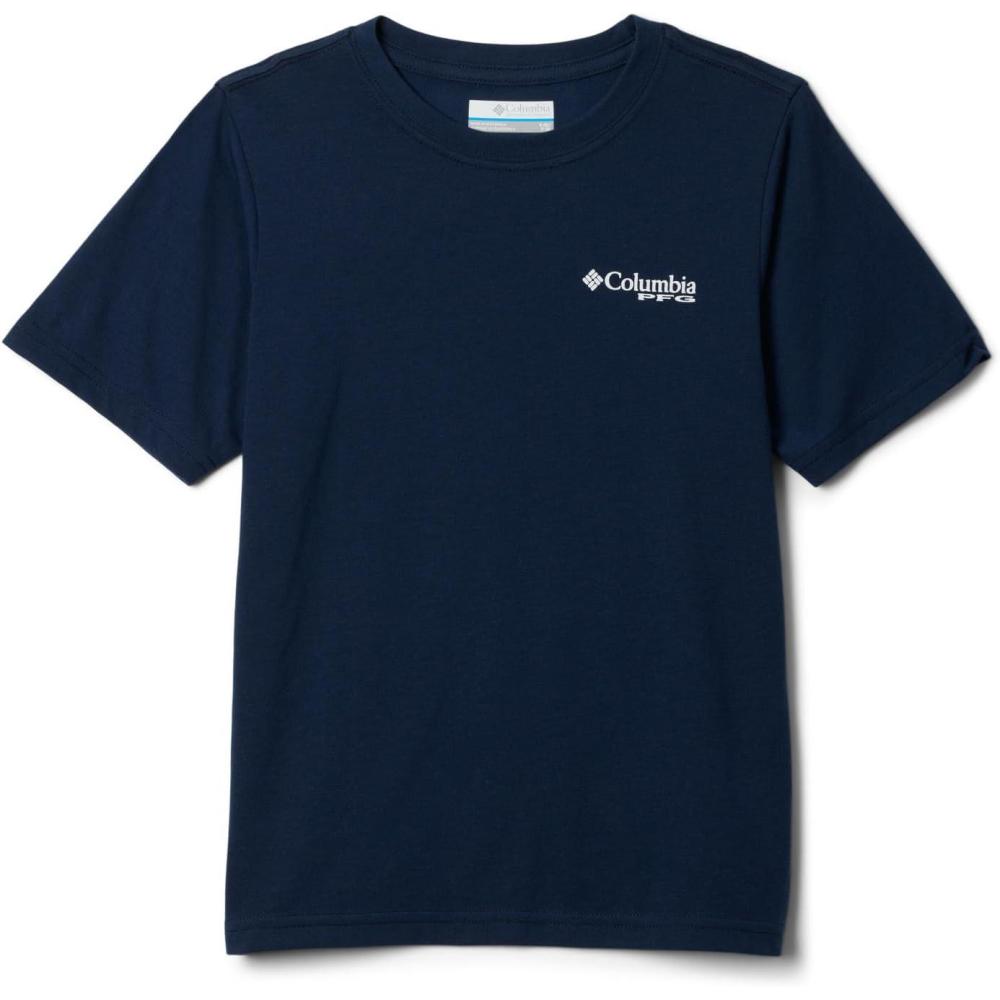 imageColumbia Boys PFG Short Sleeve Seasonal Graphic TeeCollegiate NavyPfg Y Diamond Bit Gem