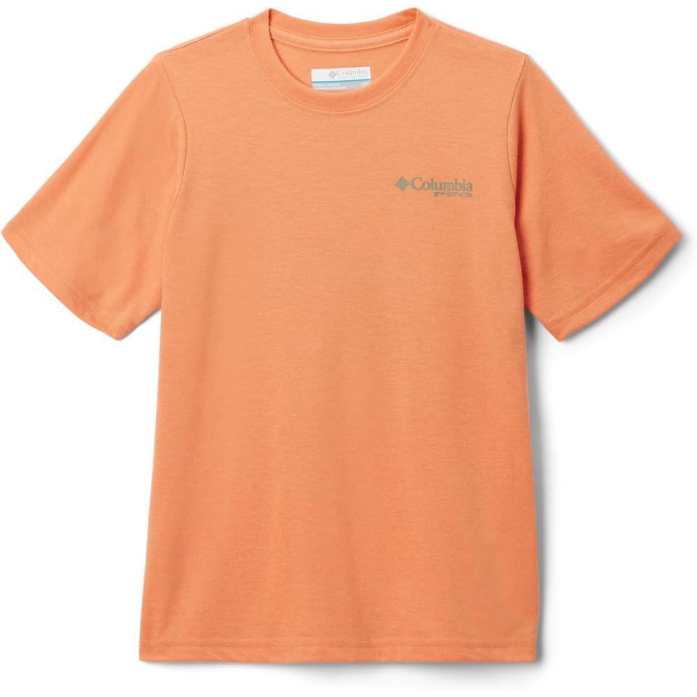 imageColumbia Boys PFG Short Sleeve Seasonal Graphic TeeDusty OrangeBait Jumper Graphic