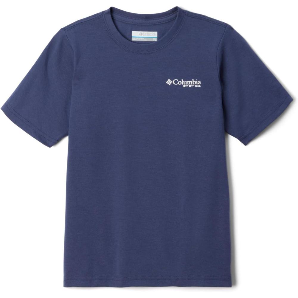 imageColumbia Boys PFG Short Sleeve Seasonal Graphic TeeNocturnalFlag Jumper Salt