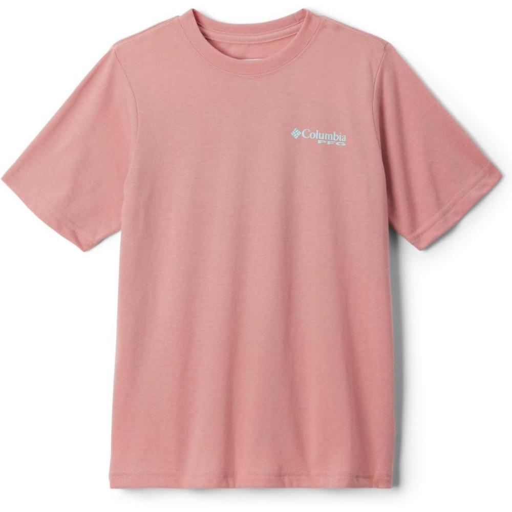 imageColumbia Boys PFG Short Sleeve Seasonal Graphic TeeSandalwood PinkSail Tower Graphic