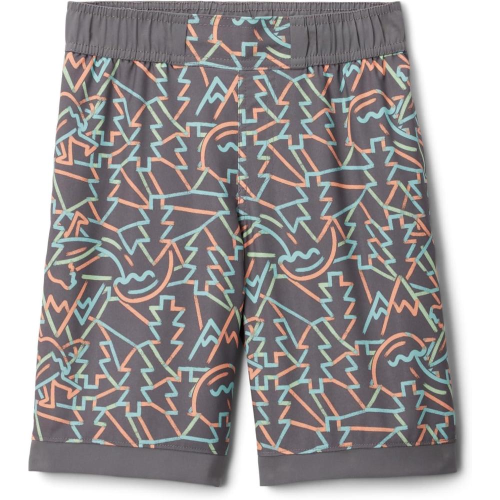imageColumbia Boys Sandy Shores Boardshort MoistureWicking UV Sun ProtectionCity Grey Camptastic