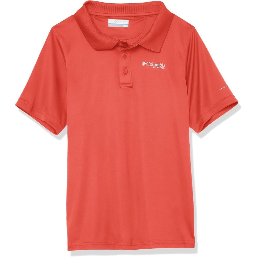 imageColumbia Boys Slack Tide PoloHiking ShirtSunset Red