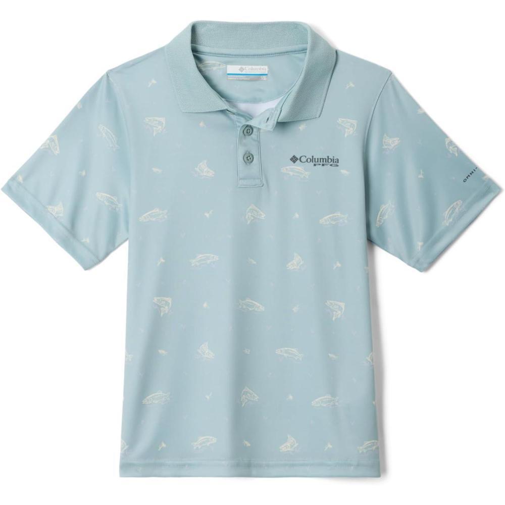 imageColumbia Boys Super Slack Tide PoloCrushed Blue Troutopia