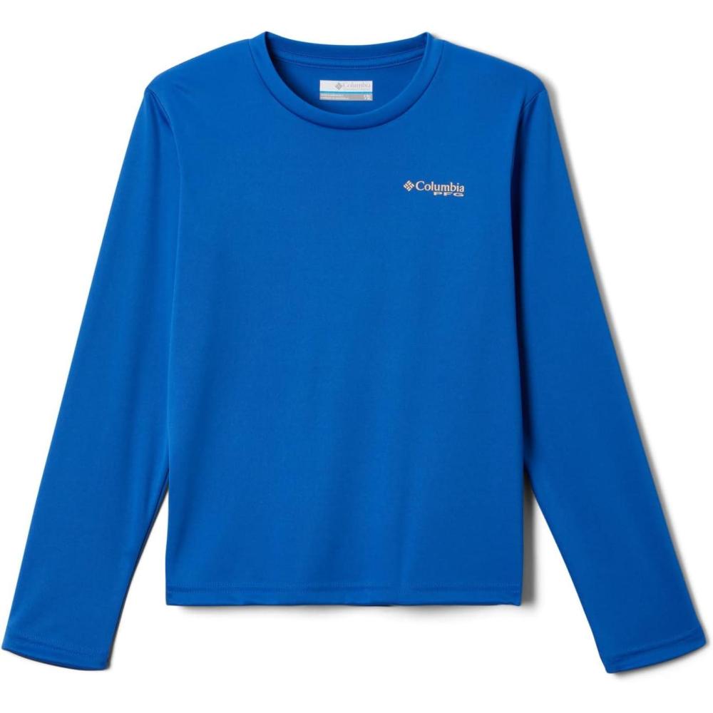 imageColumbia Boys Terminal Tackle PFG Triangle Logo Long SleeveVivid BlueHull Mark Marlin