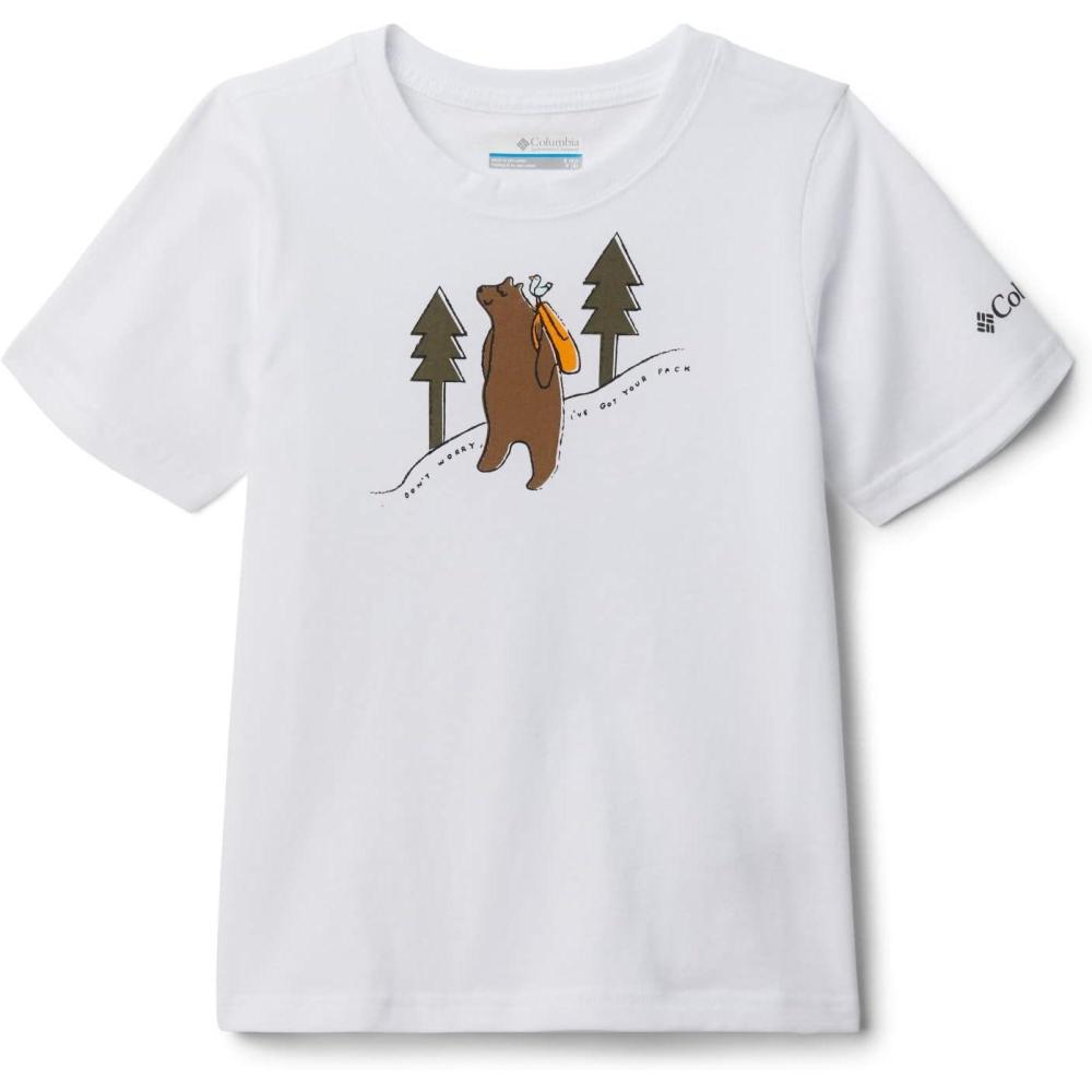 imageColumbia Boys Valley Creek Short Sleeve Graphic ShirtWhite Bearly Pack