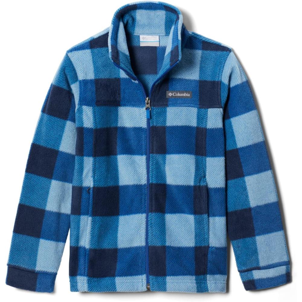 imageColumbia Boys Zing Fleece Jacket JacketBright Indigo Check Multi