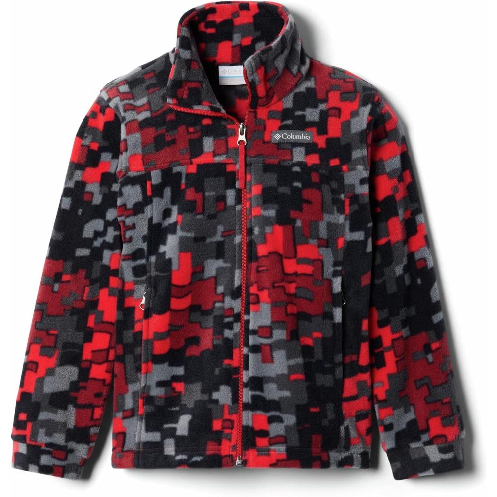imageColumbia Boys Zing Fleece Jacket JacketMountain Red Weave Print