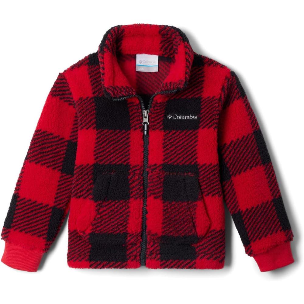 imageColumbia Unisex Baby Rugged Ridge II Sherpa Full ZipMountain Red Check