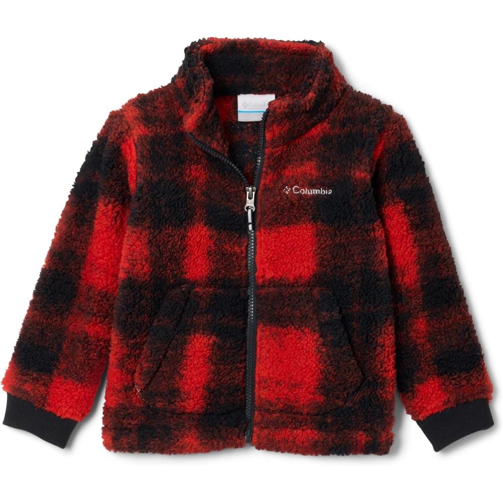 imageColumbia babyboys Rugged Ridge II Printed Sherpa Full ZipSail Red Omblur Tonal