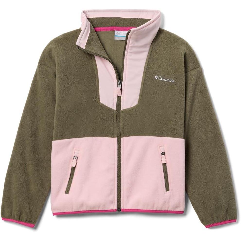 imageColumbia boys Pike Lake II Hooded JacketStone GreenSatin Pink