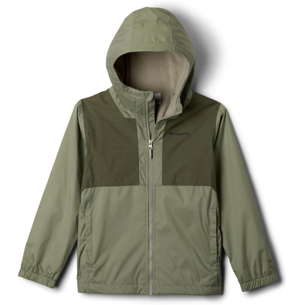 imageColumbia boys Rainy Trails Ii Fleece Lined JacketSafariStone Green Slub