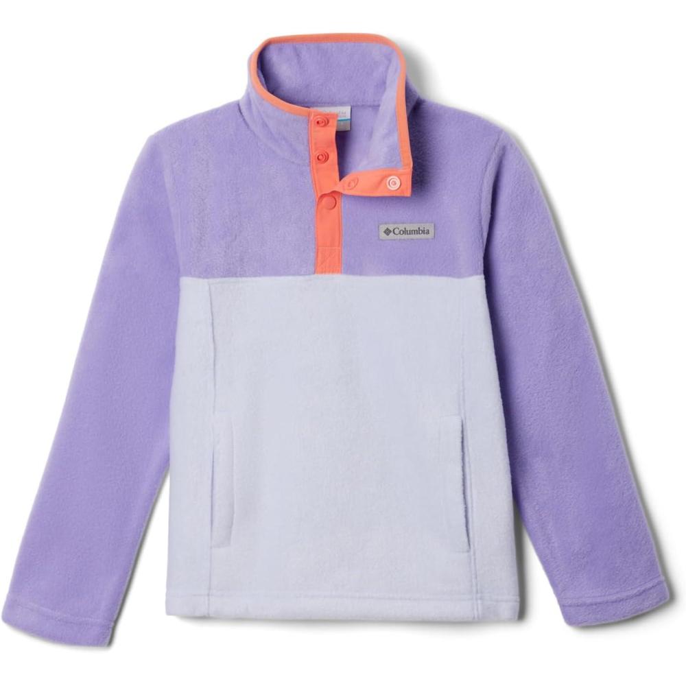 imageColumbia boys Steens Mountain II 14 Snap Fleece PulloverSnowdriftPaisley Purple