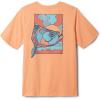 Columbia Baby-Boys PFG Short Sleeve Graphic Tee(Bright Nectar/Tarpon Rise)