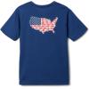 Columbia Baby-Boys PFG Short Sleeve Graphic Tee(Carbon/Usa Statetriot)