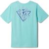 Columbia Baby-Boys PFG Short Sleeve Graphic Tee(Gulf Stream/Chompy-chomp)