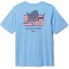 Columbia Baby-Boys PFG Short Sleeve Graphic Tee(White Cap/Fins & Stripes Graphic)